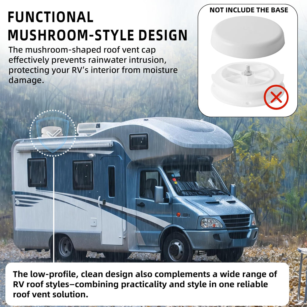 Mushroom Style RV Plumbing Vent Cap E853344