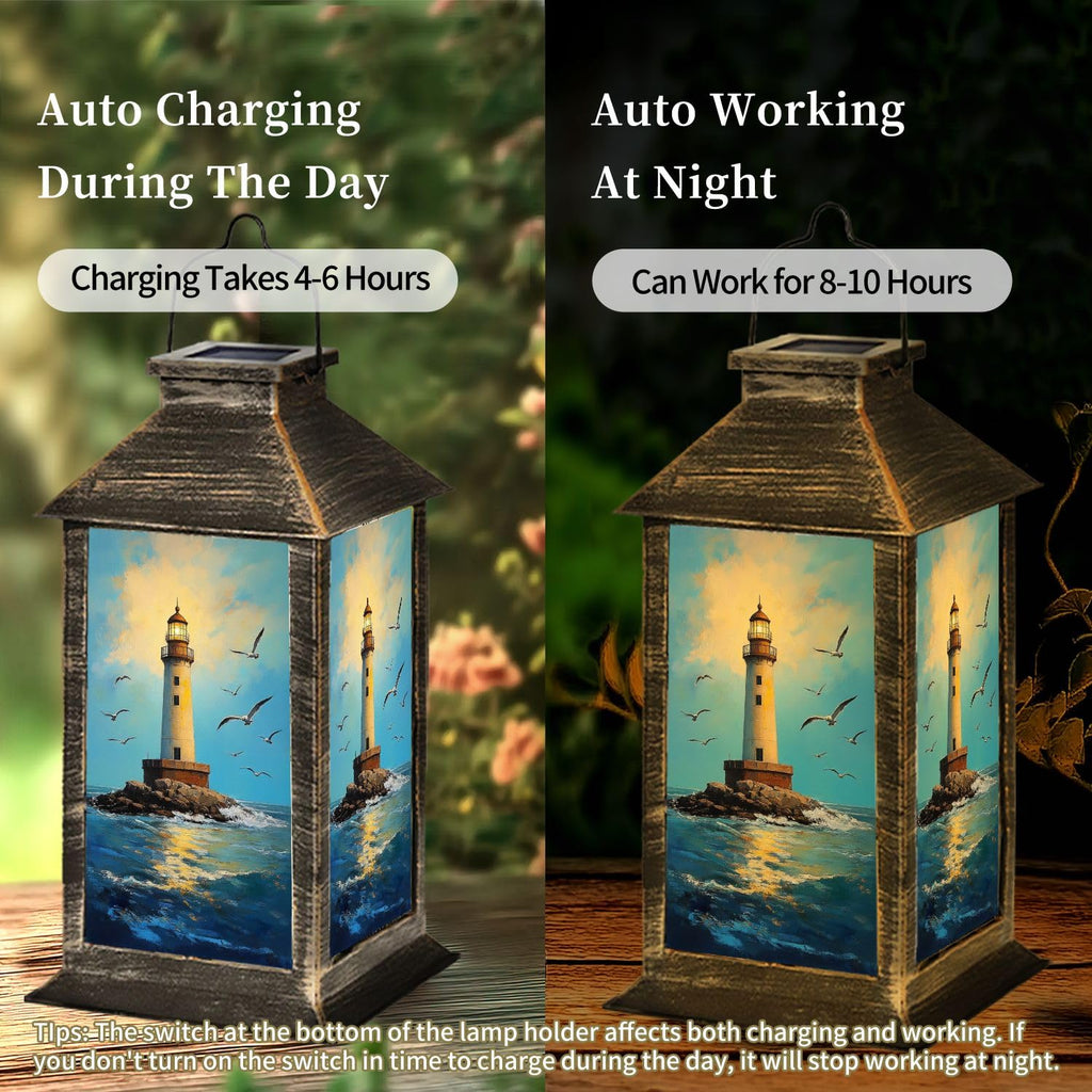 Waterproof Solar Powered Hanging Lantern D353561