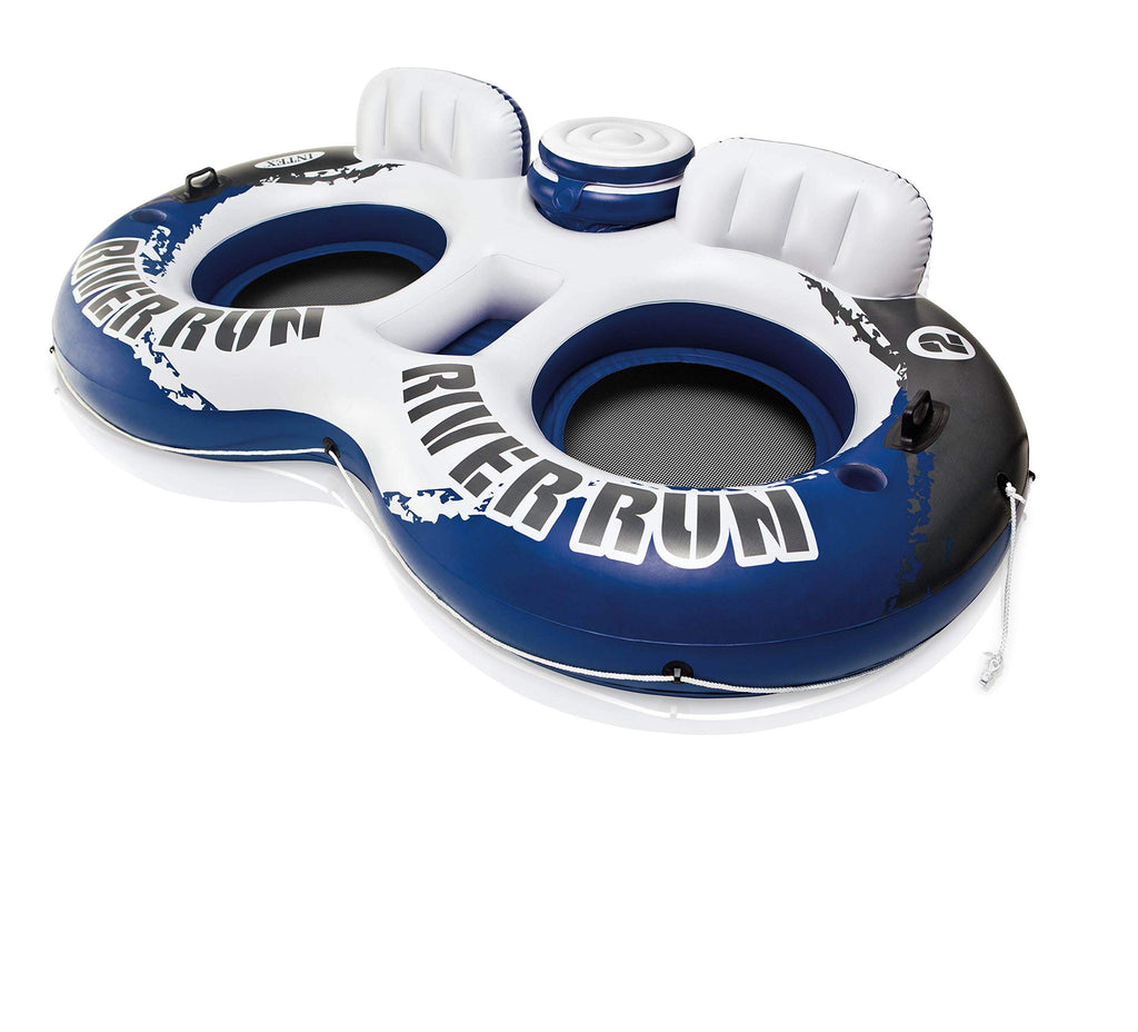 Inflatable 2-Person Floating Lake Lounge, 2-Pack Y39186