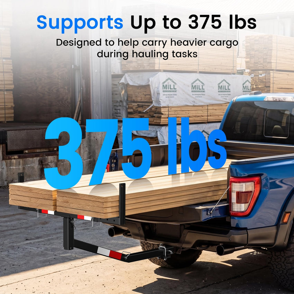 Truck Bed Extender Hitch Mount with Flag L54046
