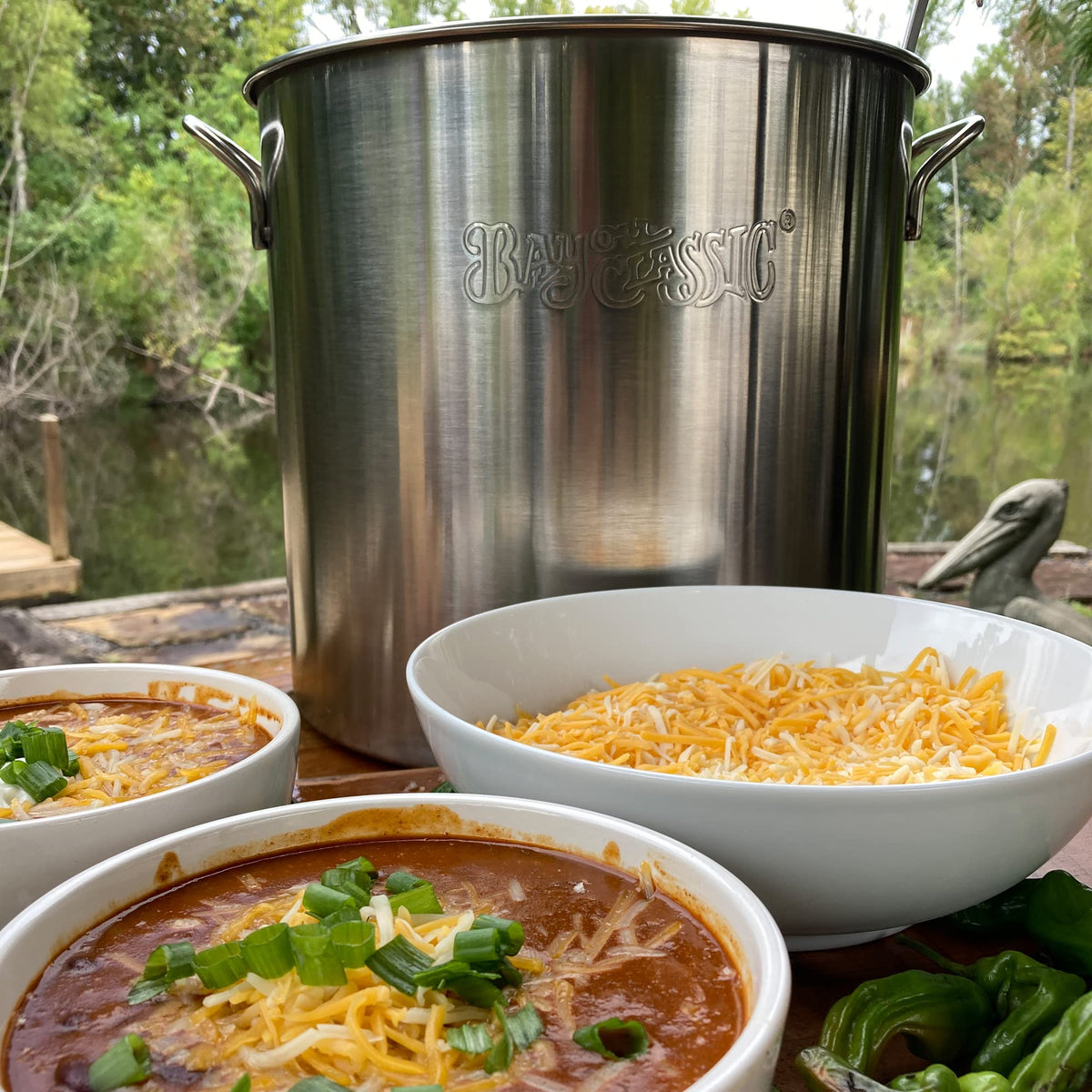40-qt Stainless Stockpot with Domed Lid Q1132