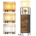 Tall Nightstand with Light & 4 Drawers C3932