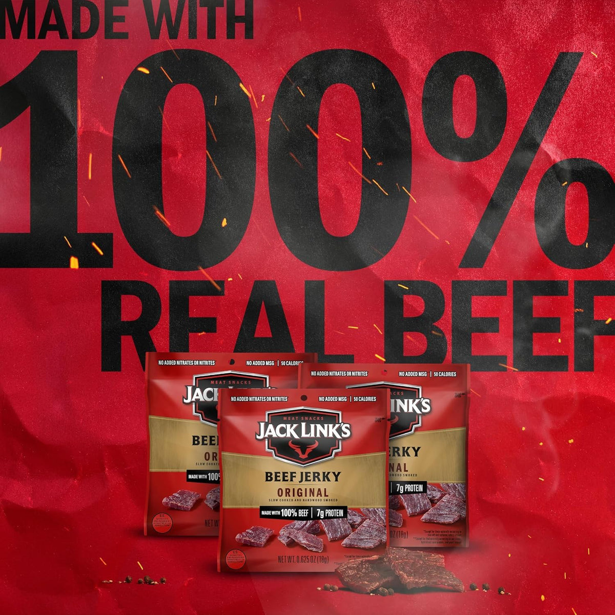 Original Beef Jerky Multipack 5 Pack 0.625 oz F2301