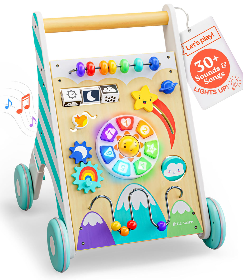 Wooden Baby Walker with Music & Lights M47476