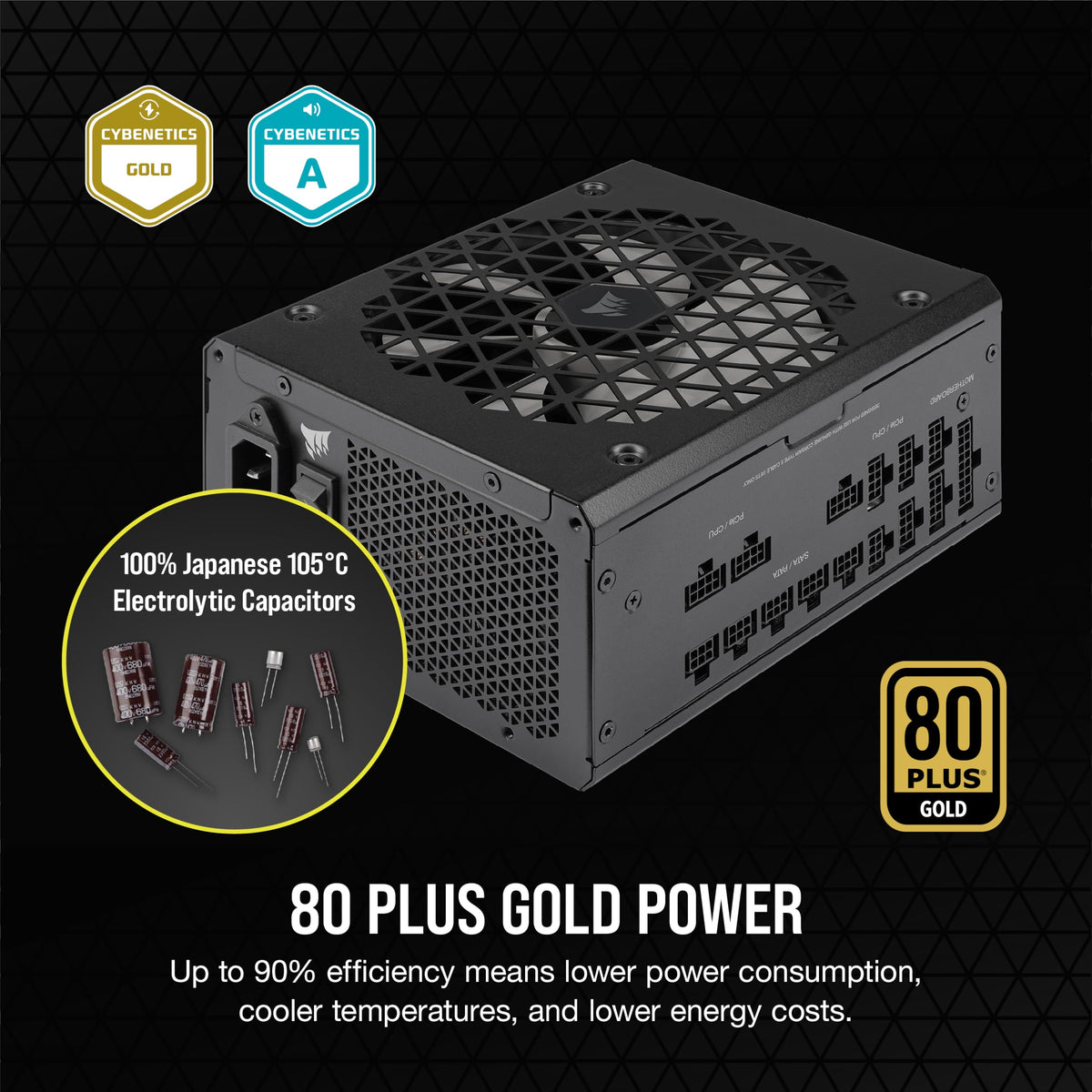 Black ATX 3.1 PCIe 5.1 Power Supply U790