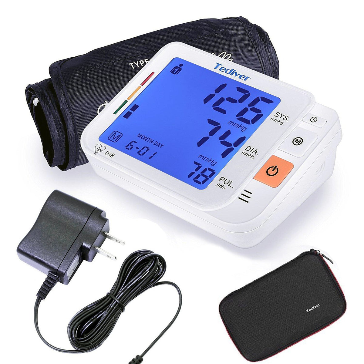 Digital Blood Pressure Monitor, Large Cuff, Upper Arm Blood Pressure Machine I5138