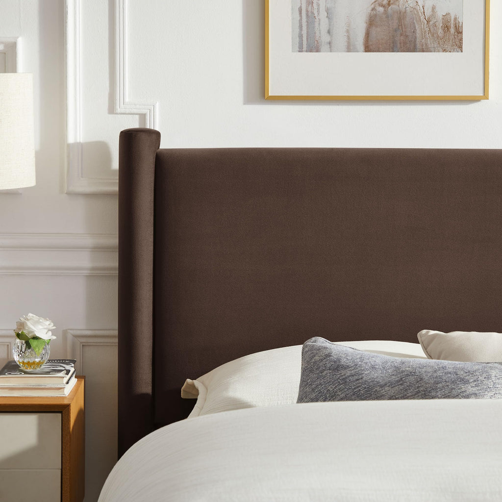 King Size Upholstered Platform Bed Frame with Headboard and Footboard L30760