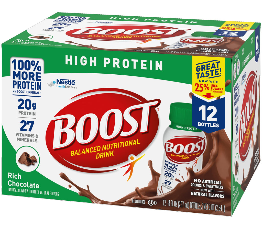 High Protein Nutritional Drink Rich Chocolate 8 FL OZ 12 CT O525