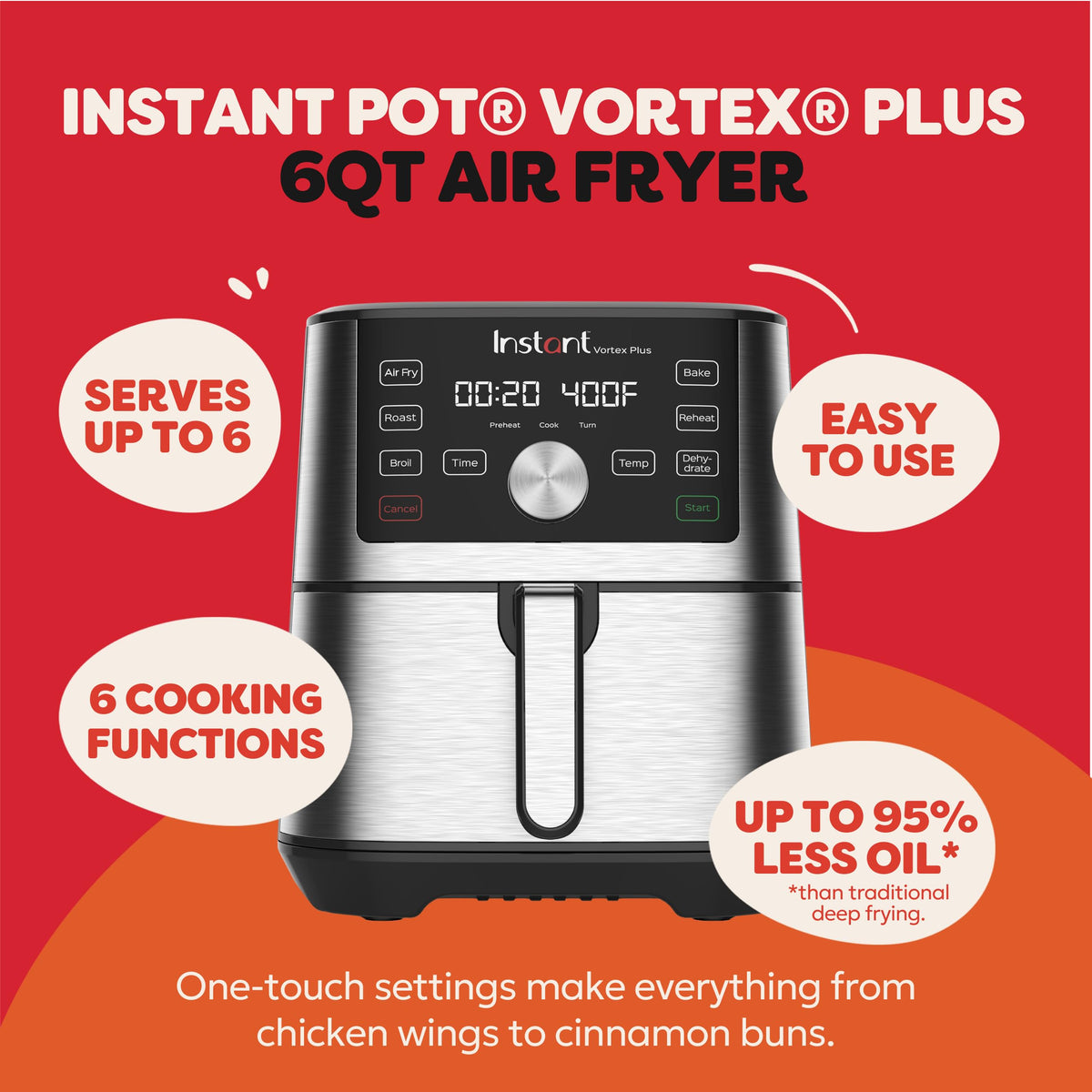 6-in-1 Stainless Steel Air Fryer C789724