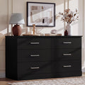 6 Drawer Dark Black Dresser M125