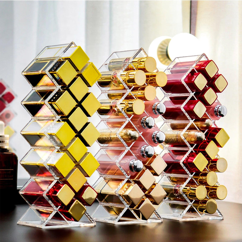 4 Pack 64 Slots Acrylic Lipstick Organizer B745