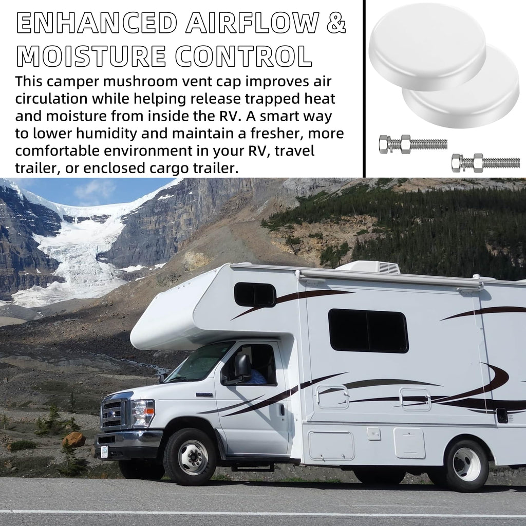 Mushroom Style RV Plumbing Vent Cap E853344