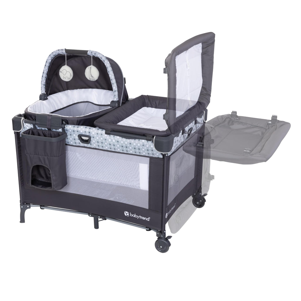 Nursery Den Playard with Rocking Cradle, Snooze Pod, Flip Over Changer F574