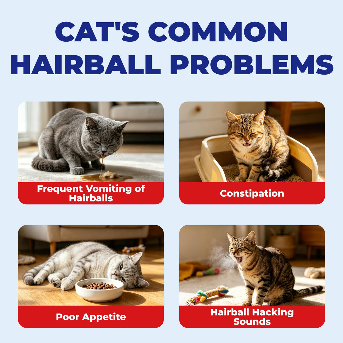 10.58 oz Hairball Bites for Cats Z624
