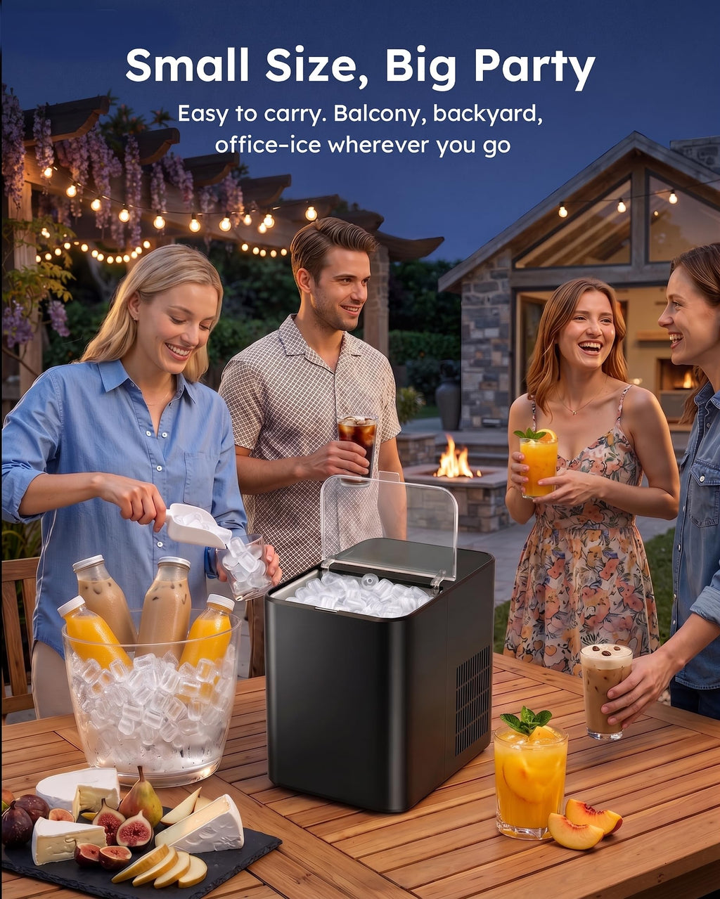 Countertop Ice Maker 26.5 lbs/Day 8 Bullet E294