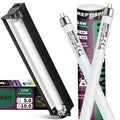 24W T5 HO UVB Reptile Light Fixture with Fluorescent Bulbs B4016