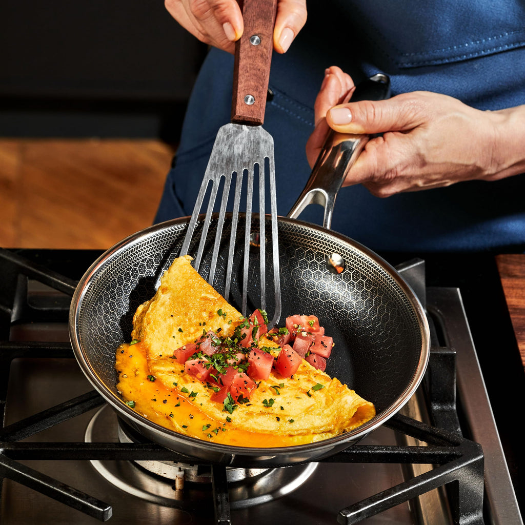 6pc Hybrid Nonstick Frying Pans Set with Lids T937578