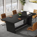 6 FT Rectangular Conference Table with Pedestal Base A337905