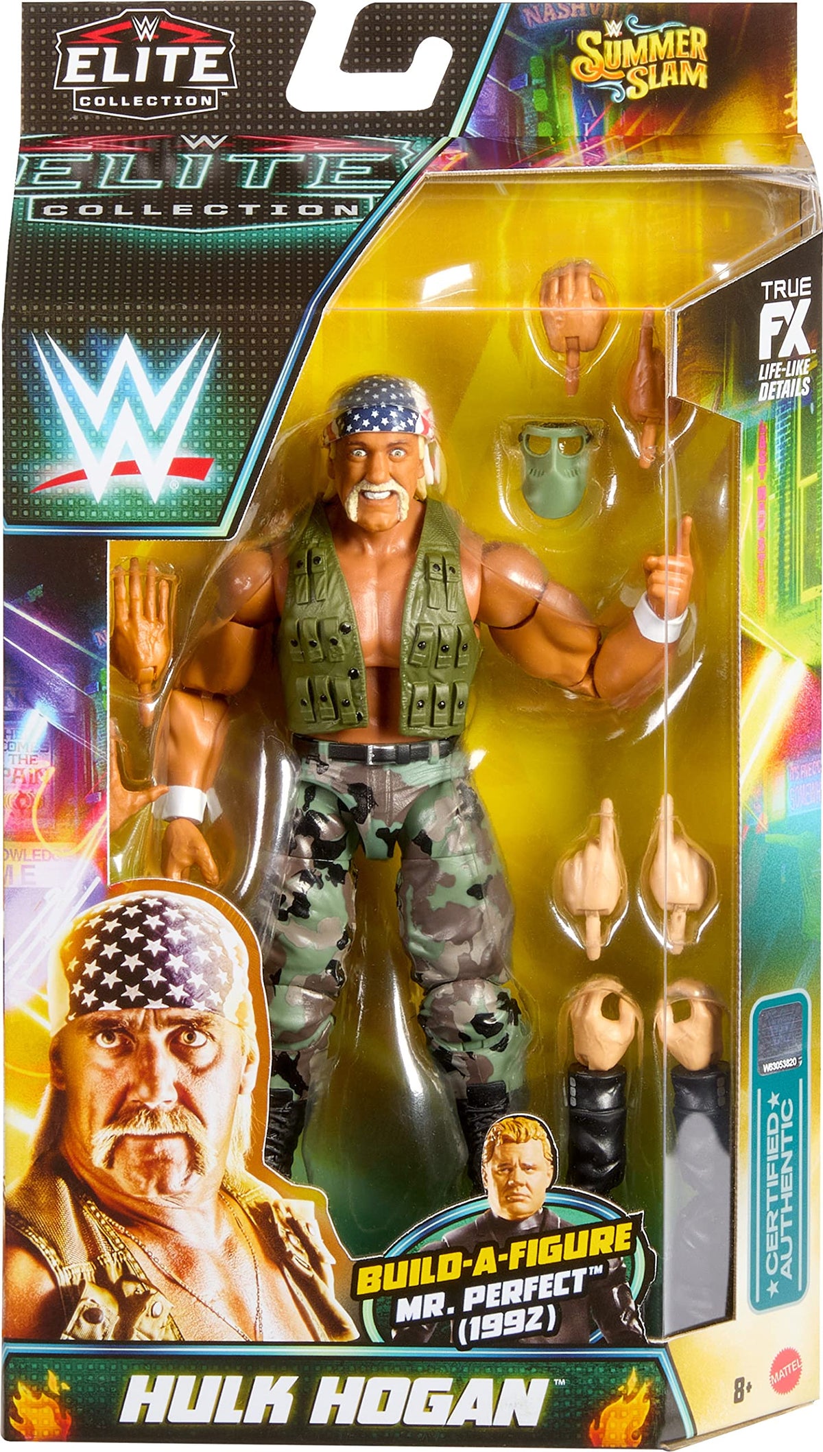 Hulk Hogan Action Figure with Accessory and Build-A-Figure Parts Y7372